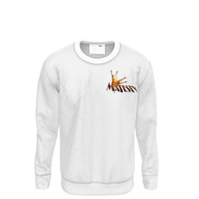 Load image into Gallery viewer, White long-sleeve men&#39;s sweatshirt
